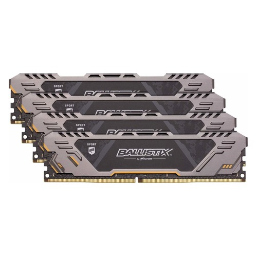 Модуль памяти CRUCIAL Ballistix Sport AT BLS4K8G4D26BFSTK DDR4 - 4x 8Гб 2666, DIMM, Ret