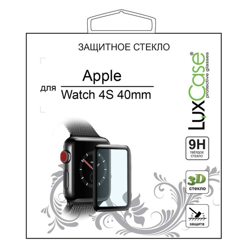 Стекло защитное LuxCase для Apple Watch Series 4/5 (78010)