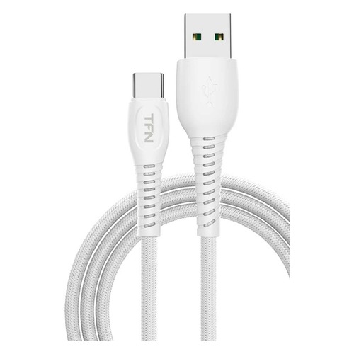 Кабель TFN Forza, USB A (m), USB Type-C (m), 1м, белый [tfn-cusbcusb5a1mwh]