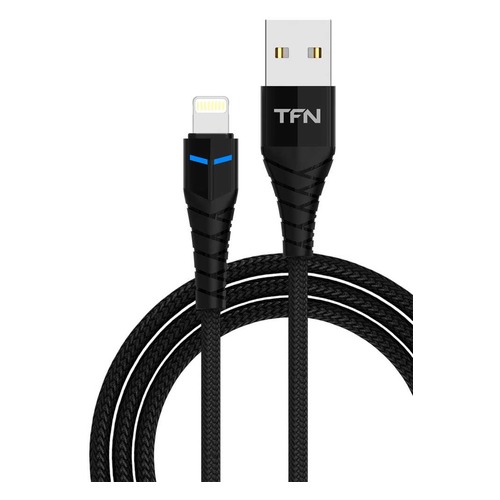 Кабель TFN Knight, USB A (m), USB Type-C (m), 1м, черный [tfn-cknusbcusb1mbk]