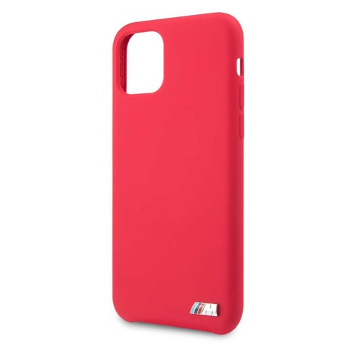 Чехол (клип-кейс) BMW Silicon case, для Apple iPhone 11 Pro, красный [bmhcn58msilre]