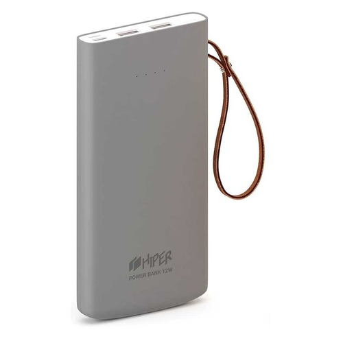 Внешний аккумулятор (Power Bank) HIPER Travel10K, 10000мAч, серый