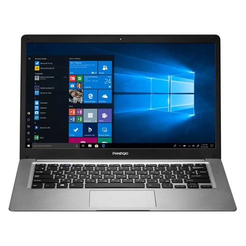 Ноутбук PRESTIGIO SmartBook 141С3, 14.1", Intel Atom X5 Z8350 1.44ГГц, 2Гб, 32Гб eMMC, Intel HD Graphics 400, Windows 10 Home, PSB141C03BFH_DG_CIS, темно-серый
