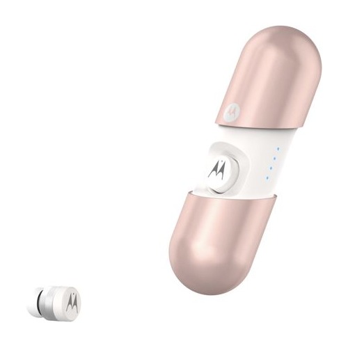 Наушники с микрофоном MOTOROLA Vervebuds 400, Bluetooth, вкладыши, розовое золото [sh031rg]