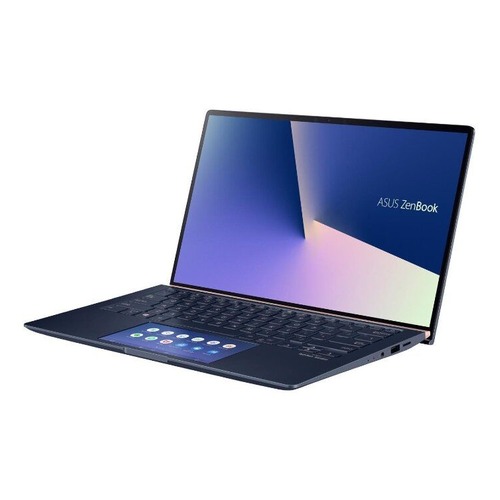 Ультрабук ASUS Zenbook UX434FL-A6024T, 14", IPS, Intel Core i5 8265U 1.6ГГц, 8Гб, 256Гб SSD, nVidia GeForce MX250 - 2048 Мб, Windows 10, 90NB0MP1-M04600, синий