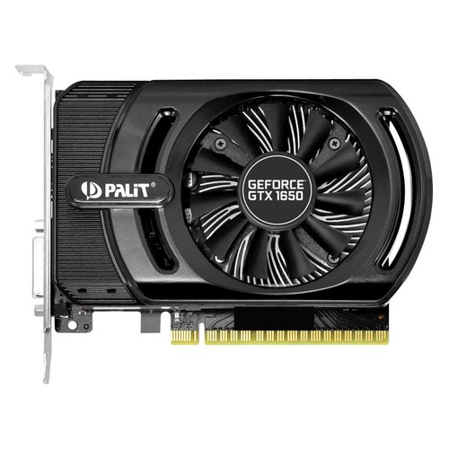 Видеокарта PALIT nVidia GeForce GTX 1650 , PA-GTX1650 STORMX 4G, 4Гб, GDDR5, Bulk [ne51650006g1-1170f bulk]