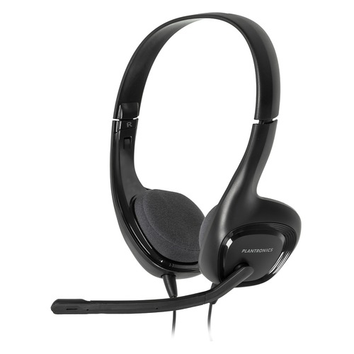 Гарнитура PLANTRONICS A628, 81960-15, для контактных центров, накладные, черный