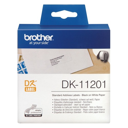 Картридж BROTHER DK22223, 50мм, черный шрифт, белый фон, 30м