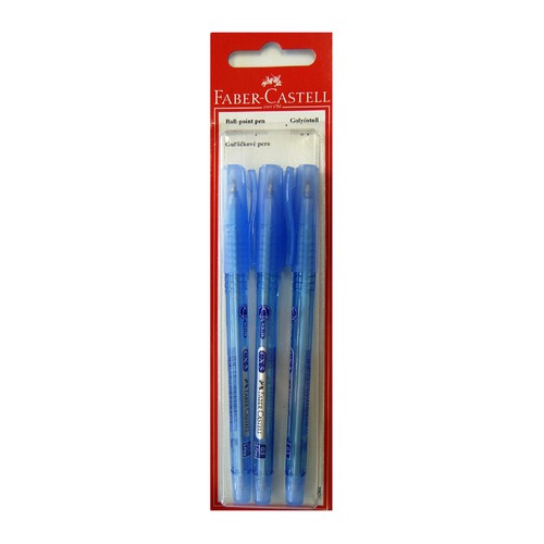 Ручка шариковая Faber-Castell CX5 (263402) синие чернила блистер (3шт) 10 шт./кор.