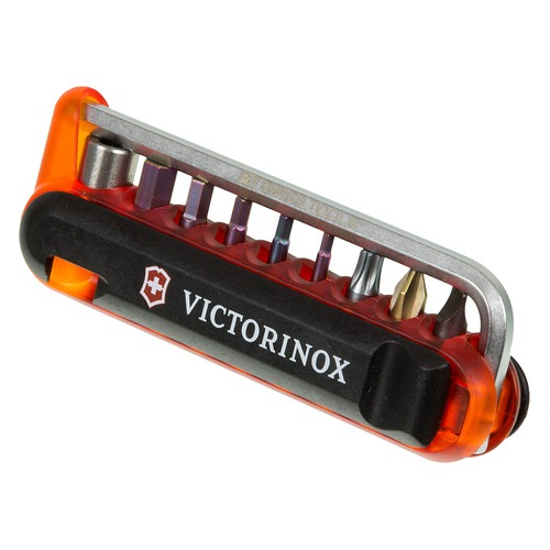 Мультитул VICTORINOX Bike Tool PB 470, 13 функций, оранжевый полупрозрачный [4.1329.rh]