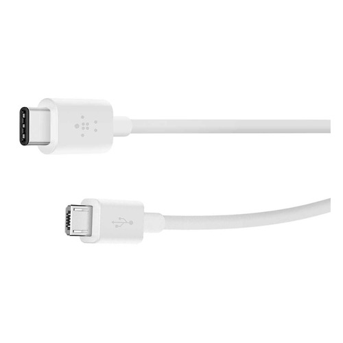 Кабель BELKIN F2CU024DS1M-WHT, USB Type-C, micro USB B (m), 1м