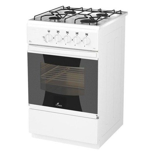 Газовая плита FLAMA RG 24019 W, газовая духовка, белый