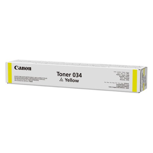 Тонер CANON 034, для iR C1225iF, желтый, туба