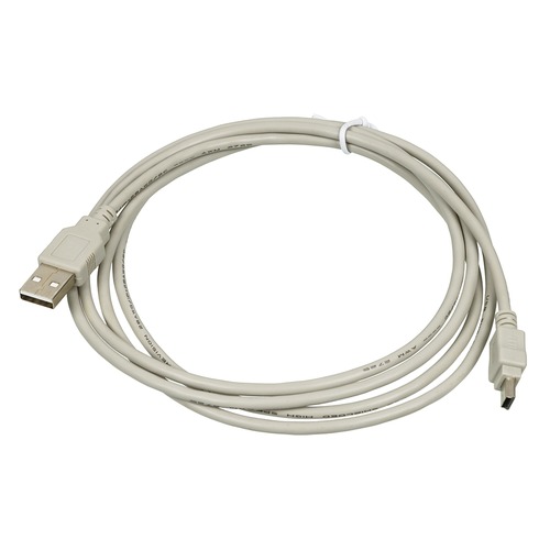 Кабель USB2.0 USB A(m) - mini USB B (m), 1.8м, серый