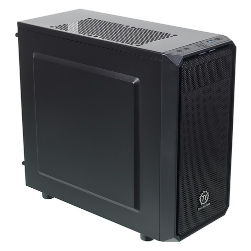 Корпус mATX THERMALTAKE Versa H15, Micro-Tower, без БП, черный