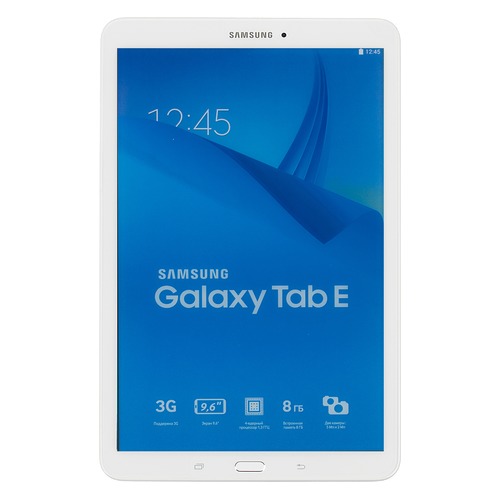 Планшет SAMSUNG Galaxy Tab E SM-T561, 1.5Гб, 8GB, 3G, Android 4.4 белый [sm-t561nzwaser]