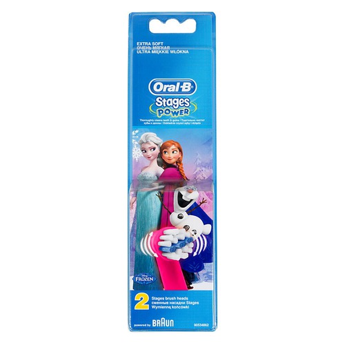 Сменные насадки для зубной щетки ORAL-B Kids Stages Frozen, 2 шт [80279918]