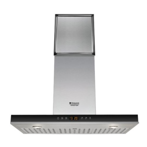 Вытяжка каминная Hotpoint-Ariston HLB 9.8 AADC X/HA серебристый/черный управление: сенсорное (1 мото