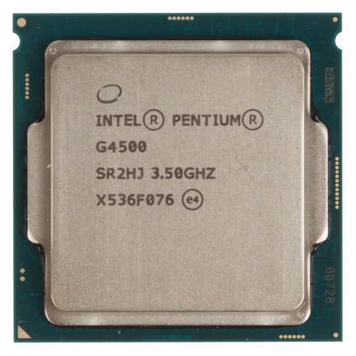 Процессор INTEL Pentium Dual-Core G4500, LGA 1151, OEM [cm8066201927319s r2hj]