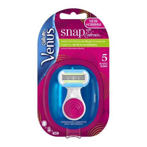 Бритва GILLETTE Venus Embrace SNAP, с 1 сменной кассетой [80254385]