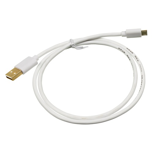 Кабель 2A Square, micro USB B (m), USB A(m), 0.75м, белый