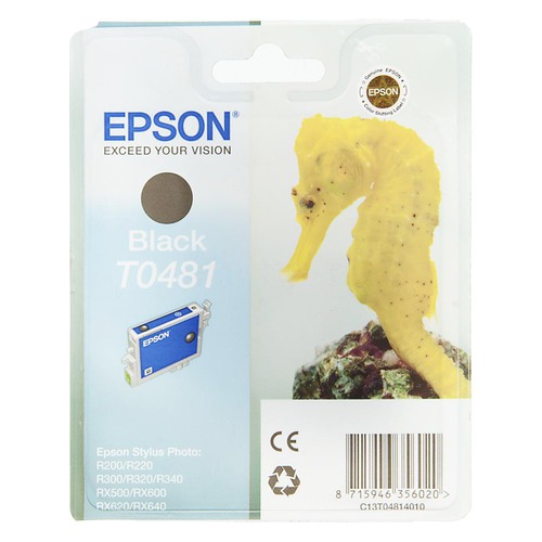 Картридж EPSON T0481, черный [c13t04814010]