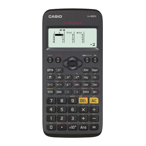 Калькулятор CASIO Classwiz, FX-82EX, 10+2-разрядный, черный