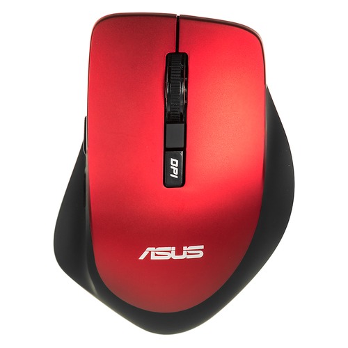 Мышь ASUS WT425, оптическая, беспроводная, USB, красный [90xb0280-bmu030]