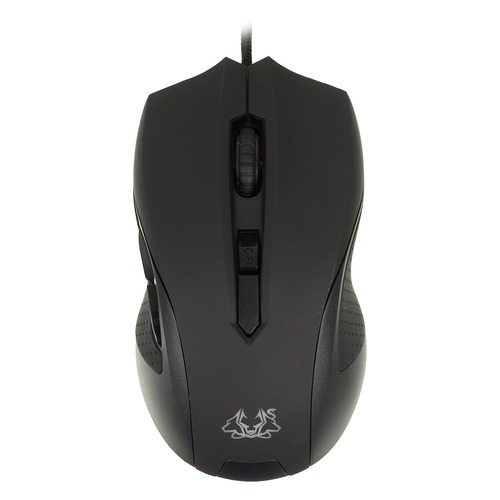 Мышь ASUS Cerberus, игровая, оптическая, проводная, USB, черный и красный [90yh00q1-baua00]