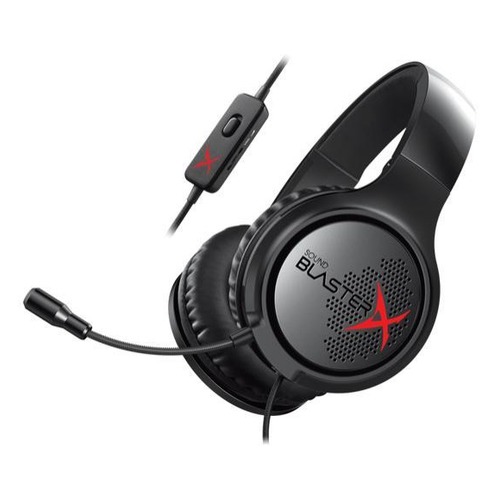 Гарнитура игровая CREATIVE Sound BlasterX H3, 70GH034000000, для компьютера, мониторы, черный