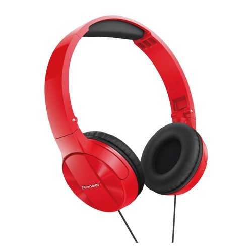 Наушники PIONEER SE-MJ503-R, 3.5 мм, мониторы, красный