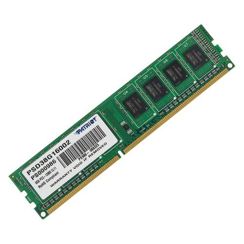 Модуль памяти PATRIOT XMS3 DHX PSD38G16002 DDR3 - 8Гб 1600, DIMM, Ret