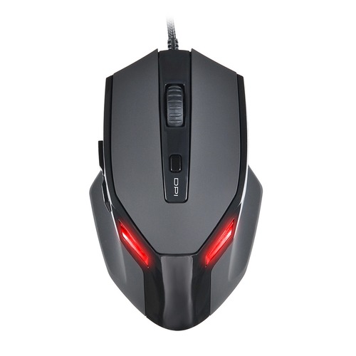 Мышь OKLICK 835G PREDATOR, игровая, оптическая, проводная, USB, черный [sm-k9500]