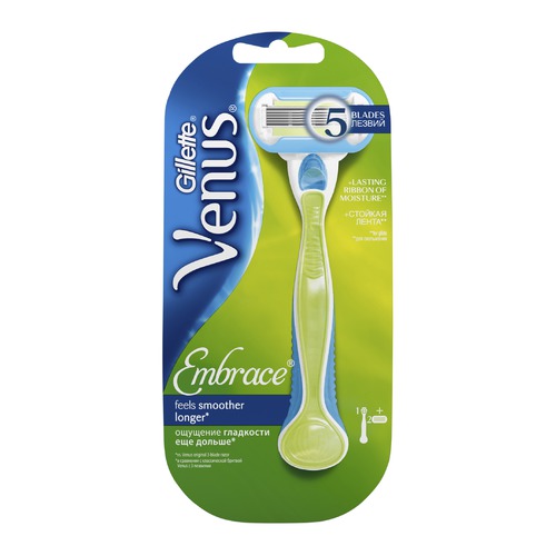 Бритва GILLETTE Venus Embrace, с 2 сменными кассетами [81535222]