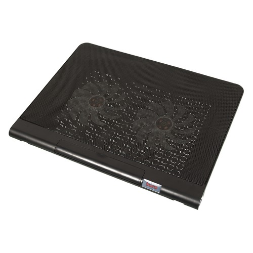 Подставка для ноутбука Buro BU-LCP170-B214 17"398x300x29мм 2xUSB 2x 140ммFAN 926г металлическая сетк