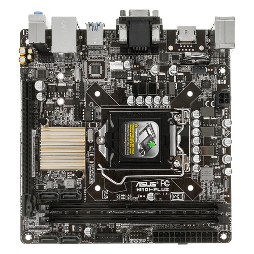 Материнская плата ASUS H110I-PLUS, LGA 1151, Intel H110, mini-ITX, Ret