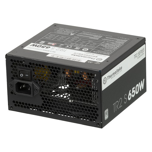 Блок питания THERMALTAKE TR2 S, 650Вт, 120мм, черный, retail [ps-trs-0650npcweu-2]