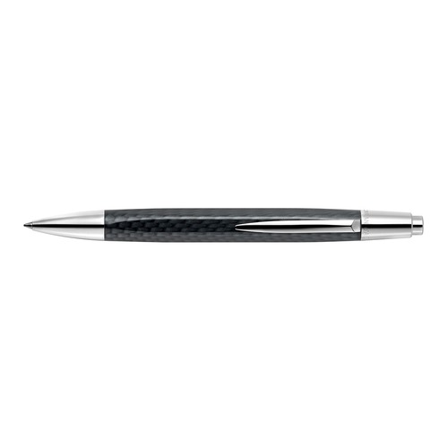 Ручка шариковая Carandache Office Alchemix (4880.496) корпус:Carbone/Chrome M синие чернила подар.ко