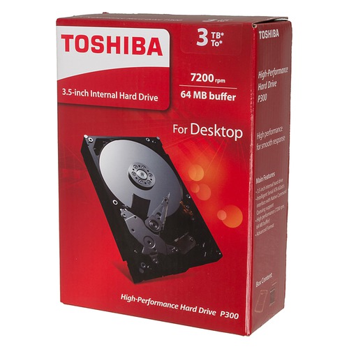 Жесткий диск TOSHIBA P300 HDWD130EZSTA, 3Тб, HDD, SATA III, 3.5", RTL