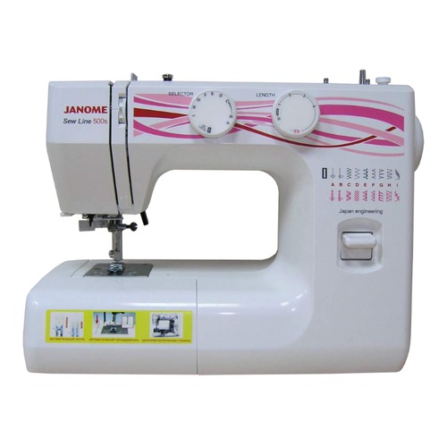 Швейная машина JANOME Sew Line 500s белый