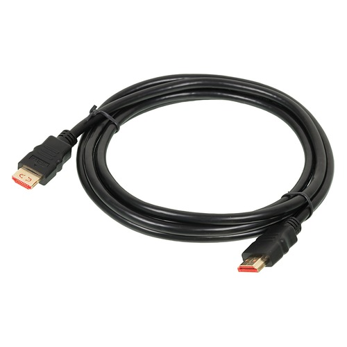 Кабель аудио-видео BURO HDMI (m) - HDMI (m) , ver 1.4, 2м, GOLD черный [bhp]