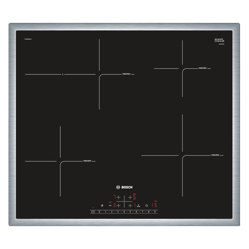 Варочная панель BOSCH PIF645FB1E, индукционная, независимая, черный