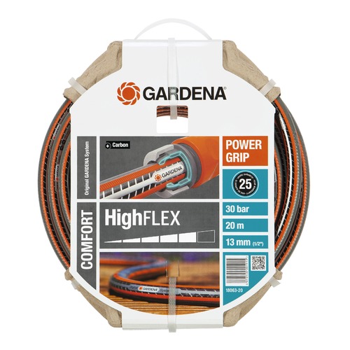 Шланг Gardena Highflex 10x10 1/2" 20м поливочный армированный (18063-20.000.00)