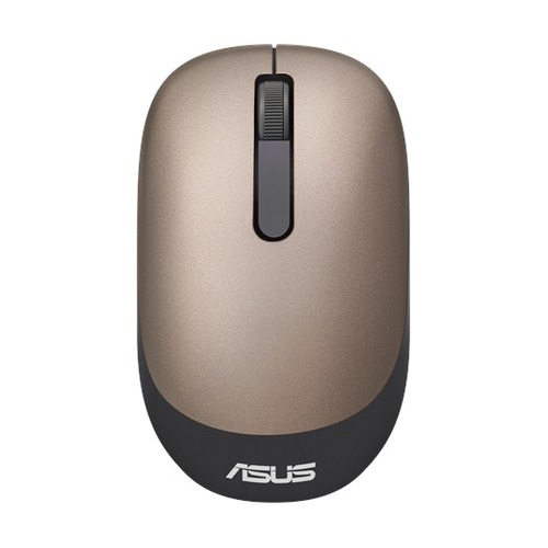 Мышь ASUS WT205, оптическая, беспроводная, USB, золотистый [90xb03m0-bmu000]