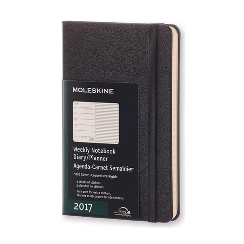 Еженедельник MOLESKINE Classic WKNT, 144стр., черный [dhb12wn2]