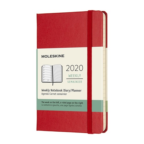 Еженедельник MOLESKINE Classic WKNT, 144стр., красный [dhf212wn2]