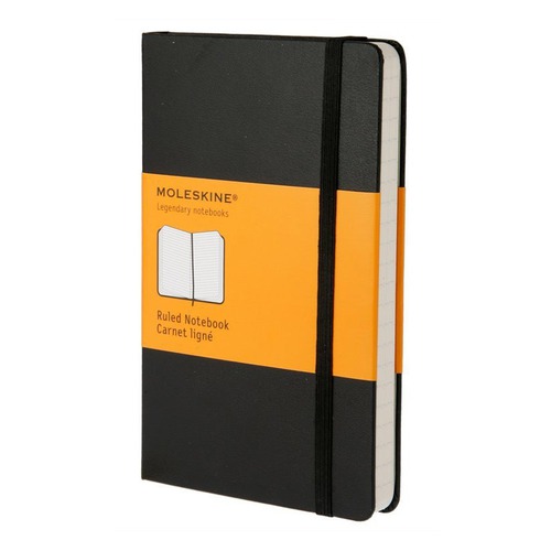 Блокнот Moleskine CLASSIC Large 130х210мм 240стр. линейка твердая обложка черный 6 шт./кор.