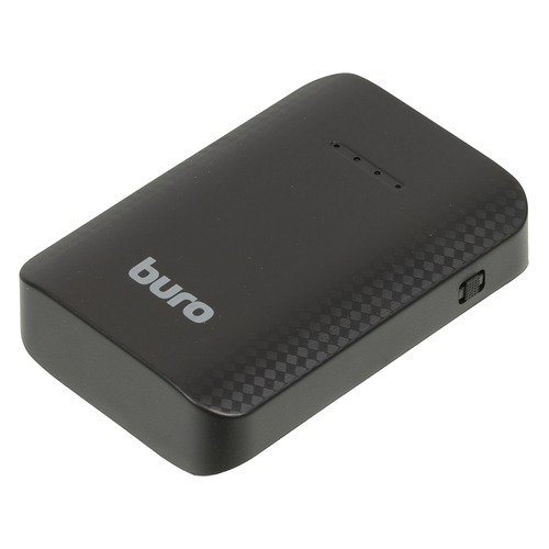 Внешний аккумулятор (Power Bank) BURO RC-7500, 7500мAч, черный