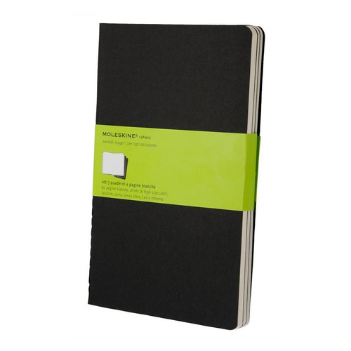 Блокнот Moleskine CAHIER JOURNAL XLarge 190х250мм обложка картон 120стр. нелинованный черный (3шт) 6 шт./кор.