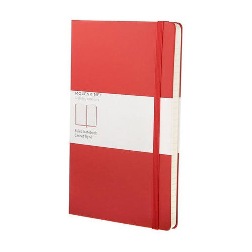 Блокнот Moleskine CLASSIC Large 130х210мм 240стр. линейка твердая обложка красный 6 шт./кор.